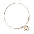 thumbnail image 2 of 8 1/2 inch Round Double Loop Bangle Bracelet w/ Confirmation in Gold-Filled, 2 of 3