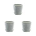 thumbnail image 2 of kurtrusly Modern Decorative Flower Pots Easy To Maintain Various Colors And Sizes light gray S pot+S tray 3Set, 2 of 6