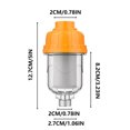 thumbnail image 2 of Water Filter for Washing Machine Hard Water Shower Filter Pre-Filter Water Heater with Stainless Steel Net Showerhead Filter for Filtering Sediment and Other Impurities High Output Tap Water Purifier, 2 of 5