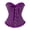 Purple, variant on Corset Tops for Women Bustier Shapewear Lace Waist Push up Bodysuits Yellow XS