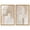 Gold Frame, variant on Golden Luxe Glam Set Framed High-Gloss Acrylic Glass Wall Art Living Room Set by Art Remedy, Gold Frame, 20 x 30