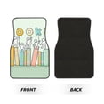 thumbnail image 2 of Lsque Books Print 4-Piece Floor Mats, Heavy-Duty Rubber Liners, Anti-Slip Design, All-Season Automotive Protection, Vehicles, Cars, Trucks, and SUVs, 2 of 7