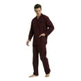 thumbnail image 3 of GLOBAL Men's Long Sleeve Flannel Pajamas Sets 100% Cotton Sleepwear Top and Bottom, Size S-3XL, 3 of 5