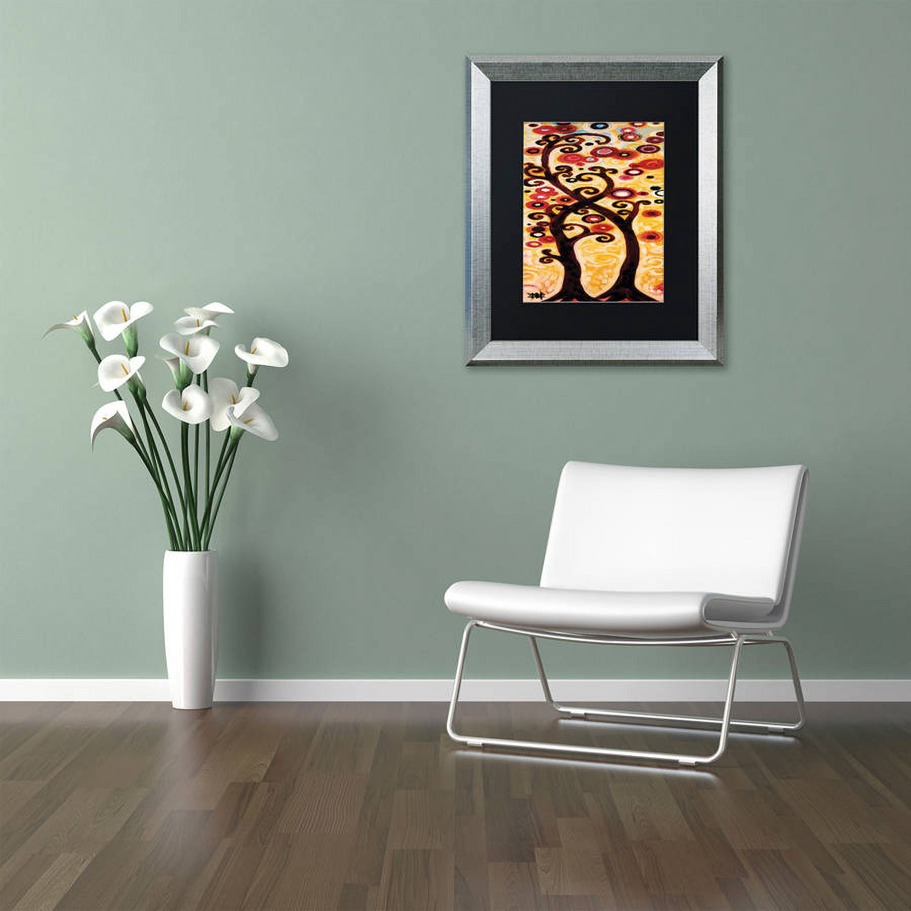 Trademark Fine Art "12" Canvas Art by Natasha Wescoat, Black Matte, Silver Frame