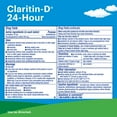 ClaritinD 24 Hour Allergy Medicine, Nasal Congestion & Sinus Pressure Relief Tablets, 15 Count