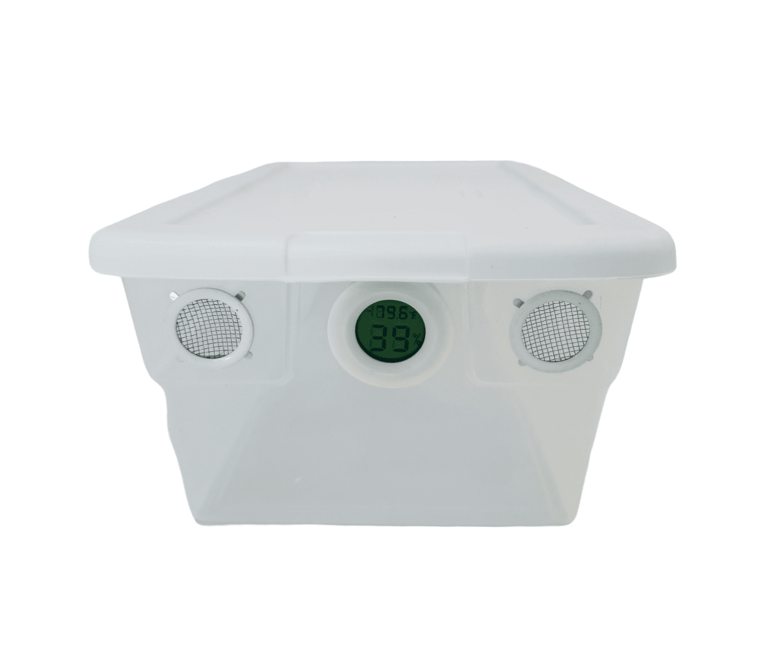 6 Quart Clear Vented Terrarium Habitat with Digital Hygrometer for Isopods Small Bugs Insects Pets