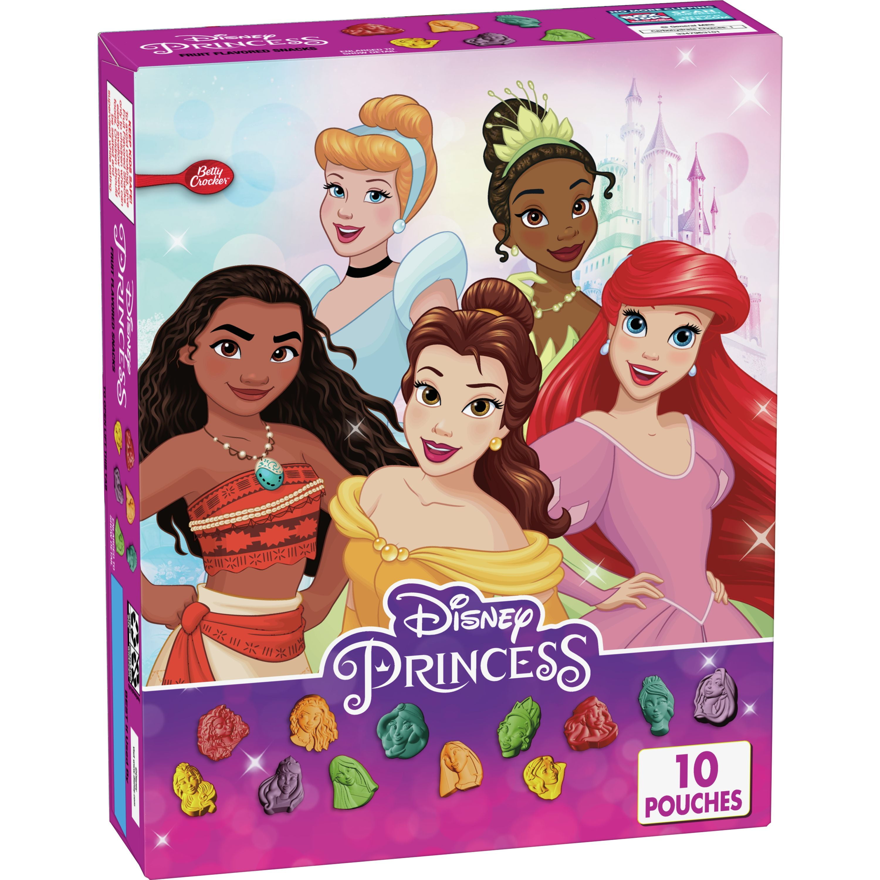 Disney Princess Fruit Flavored Snacks, Treat Pouches, 0.8 oz, 10 ct