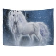 thumbnail image 3 of MYPOP White Unicorn Tapestry Wall Hanging Decoration Home Decor Living Room Dorm 60 x 40 inches, 3 of 4