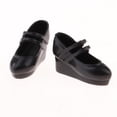 thumbnail image 1 of Tacones inclinados negros de plástico individuales para muñecas 1/6 perfecl, 1 of 8
