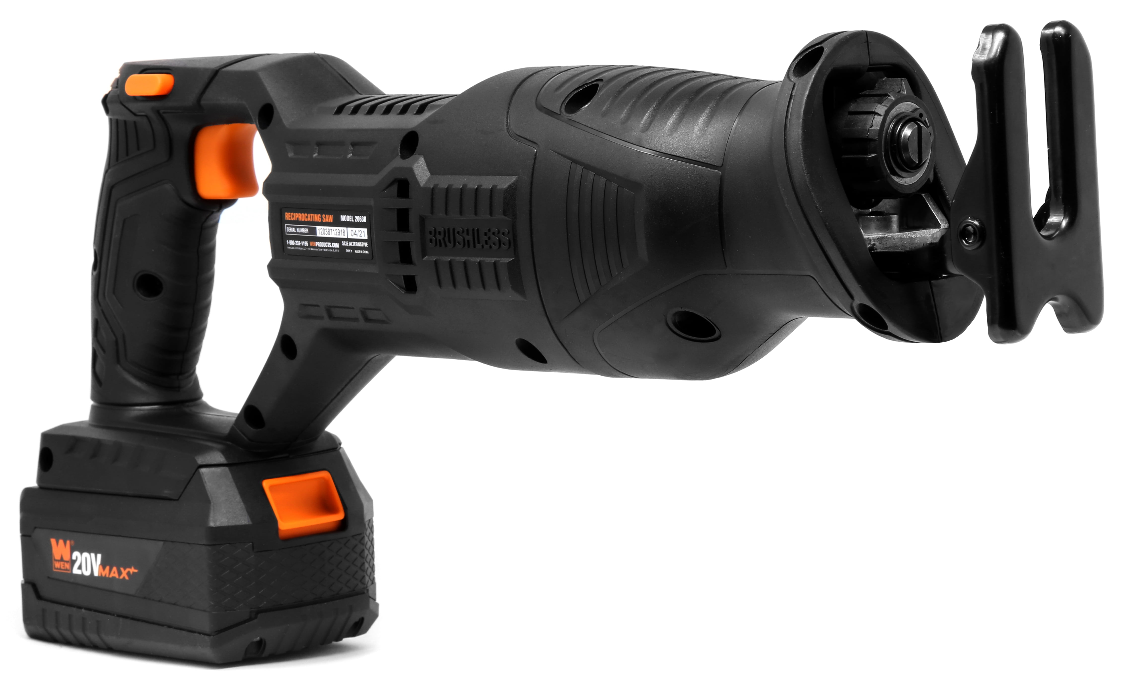 WEN 20667 20V Max Cordless Brushless Jigsaw with 4.0 Ah Lithium Ion Ba —  WEN Products