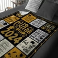 thumbnail image 4 of Graduation Gifts Blanket - 2024 Graduation Gifts for Her Him - Graduation Decorations Class of 2024 Throw 50" X 60" - Graduation Party Supplies Favors - High School College Graduation Gifts, 4 of 5