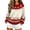 AH08_Deep Red, variant on Lumtrix Womens Christmas Sweater Novelty Print Crew Neck Sweater Pullover Oversized Long Sleeve Tops Brown S
