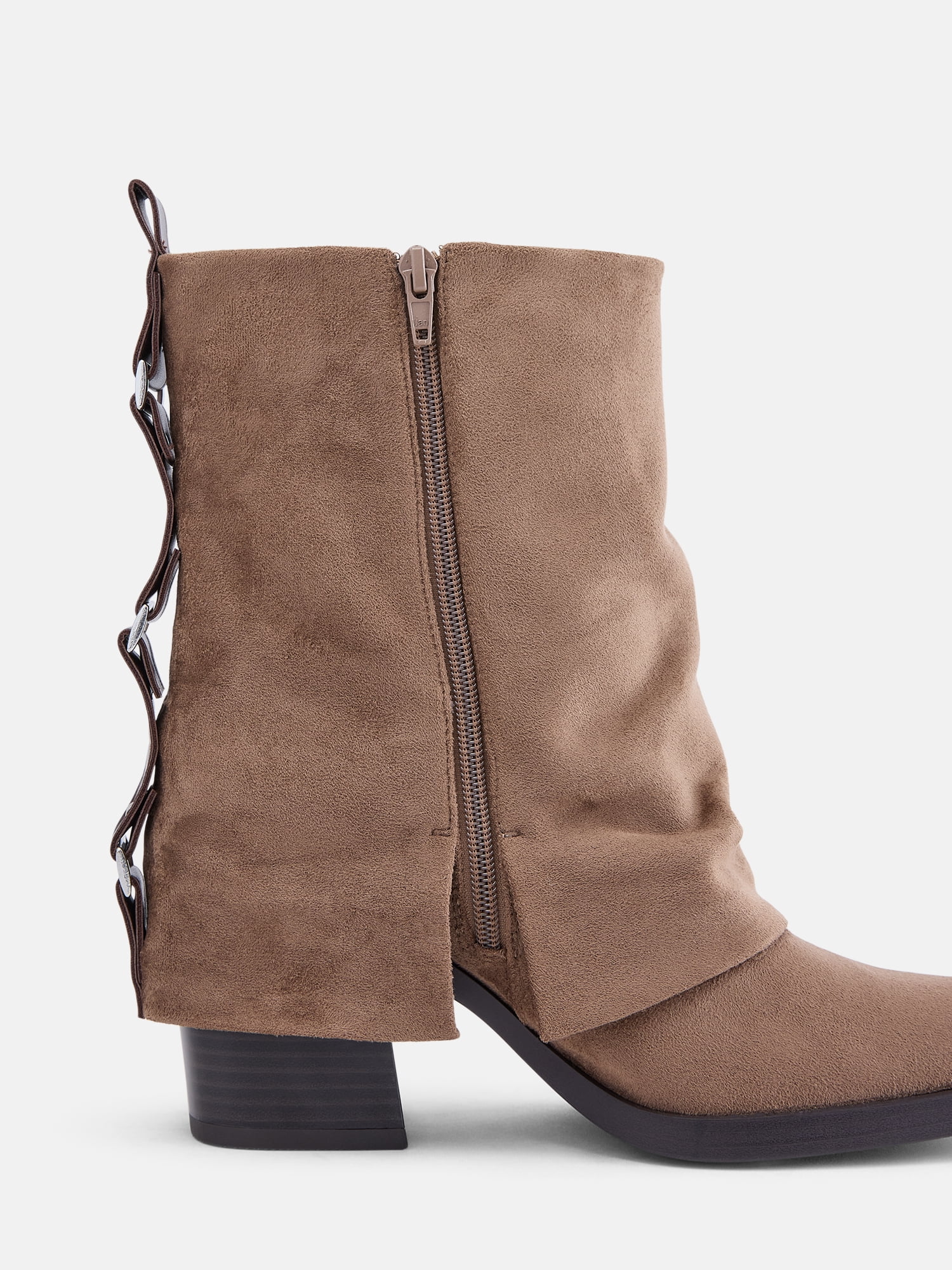 No Boundaries Women's Western Slouch Boots