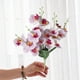 thumbnail image 5 of Simulación de flores, 5 tenedores, mariposas, orquídea, película, mango pequeño, luces de flores, arreglo floral de lujo para el hogar, sala de estar, flores falsas, decoraciones para bodas, fiestas,, 5 of 6
