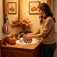 thumbnail image 6 of Talqzovs Fall Hand Towels for Bathroom , Absorbent Quick-Drying Pumpkin Hand Towels Kitchen Hanging Hand Towel for Bath Kitchen Living Room, 6 of 6