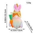 thumbnail image 5 of Musatteng Easter Bunny Plush Decor with Bow Tie - Soft Holiday Table Centerpiece for Kids 3+, Hypoallergenic Spring Home & Gift Basket Accent, 5 of 8