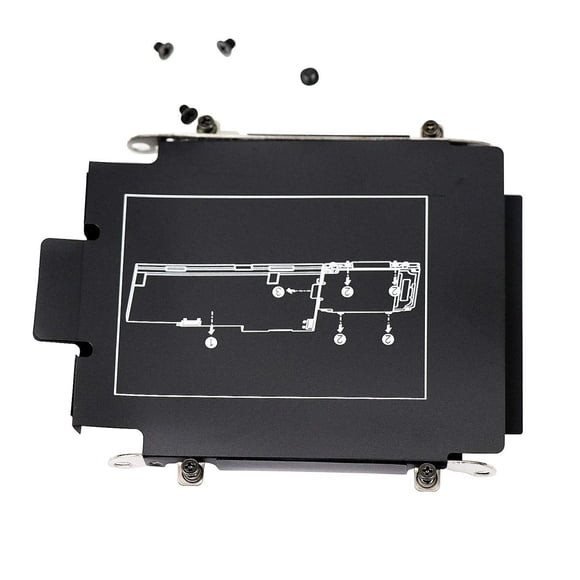 Support de Disque Dur 2.5 Pouces 7mm SATA SSD HDD avec Vis pour HP EliteBook 840 850 755 750 745 740 G1 G2 ZBook 14 G1 G2 ZBook 15U G1 G2 (Non Compatible avec 840 G3 G4)