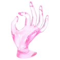 thumbnail image 3 of Pink Hand Model Jewelry Holder for Decoration Safe and Gentle Plastic Craft, 3 of 4