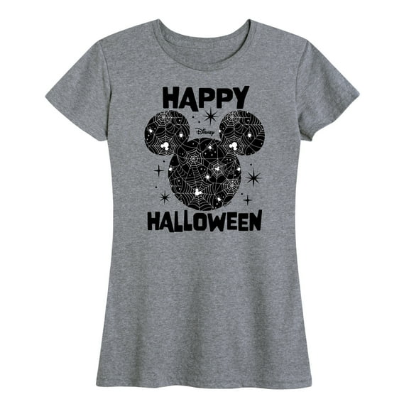 Mickey & Friends - Mickey's Spider Web Silhouette - Women's Short Sleeve Graphic T-Shirt