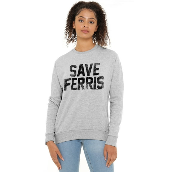 Ferris Bueller Save Ferris Women's Crew Sweatshirt