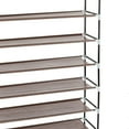thumbnail image 5 of 10 Tiers Shoe Rack with Dustproof Cover Closet Shoe Storage Black, 5 of 5
