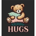 thumbnail image 5 of Teddy Hugs Youth Black Long Sleeve Hoodie-Small, 5 of 6