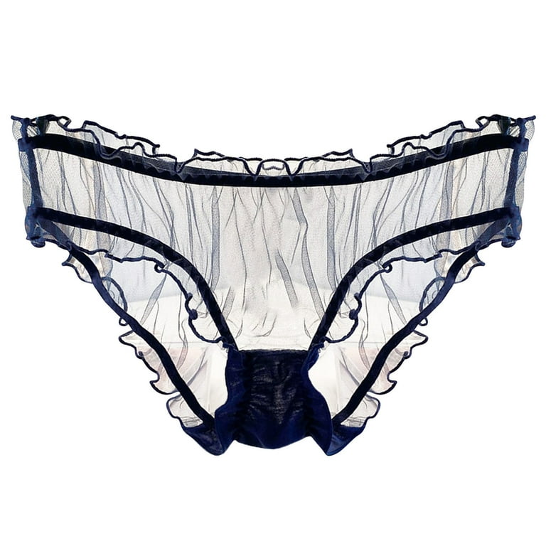 NRUDPQV women's mesh transparent panties lightweight breathable lace pure  cotton crotch low waist briefs