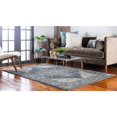 thumbnail image 6 of Unique Loom Kumla Aurora Rug Gray/Blue 2' x 3' 1" Rectangle Border Traditional Perfect For Living Room Bed Room Dining Room Office, 6 of 7