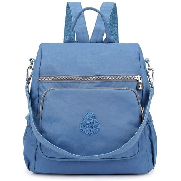 Backpack Women Elegant School Backpack Women'S Backpack Handbag Daypack Waterproof Nylon Girls School Bag Travel Backpack Anti-Theft Backpacks, Blue
