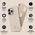 thumbnail image 4 of Café Series Designed for iPhone 11Pro case(5.8") – Cute Hybrid [Hard Shell + Bumper] Shockproof Phone Case -Café Latte, 4 of 5