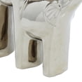 thumbnail image 6 of 11" x 14" Silver Ceramic Elephant Sculpture, by DecMode, 6 of 12