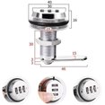 thumbnail image 3 of 3 Digit Password Combination Locks ,30mm Zinc Alloy Cam Cabinet Code Lock for Security Drawer Mailbox Cabinet Tool Box Glass Cabinet Safe Locker, 3 of 5