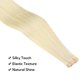 thumbnail image 3 of Cinta adhesiva HOTBANANA para extensiones de cabello, 30 g, rubio platino, 56 cm, 3 of 7