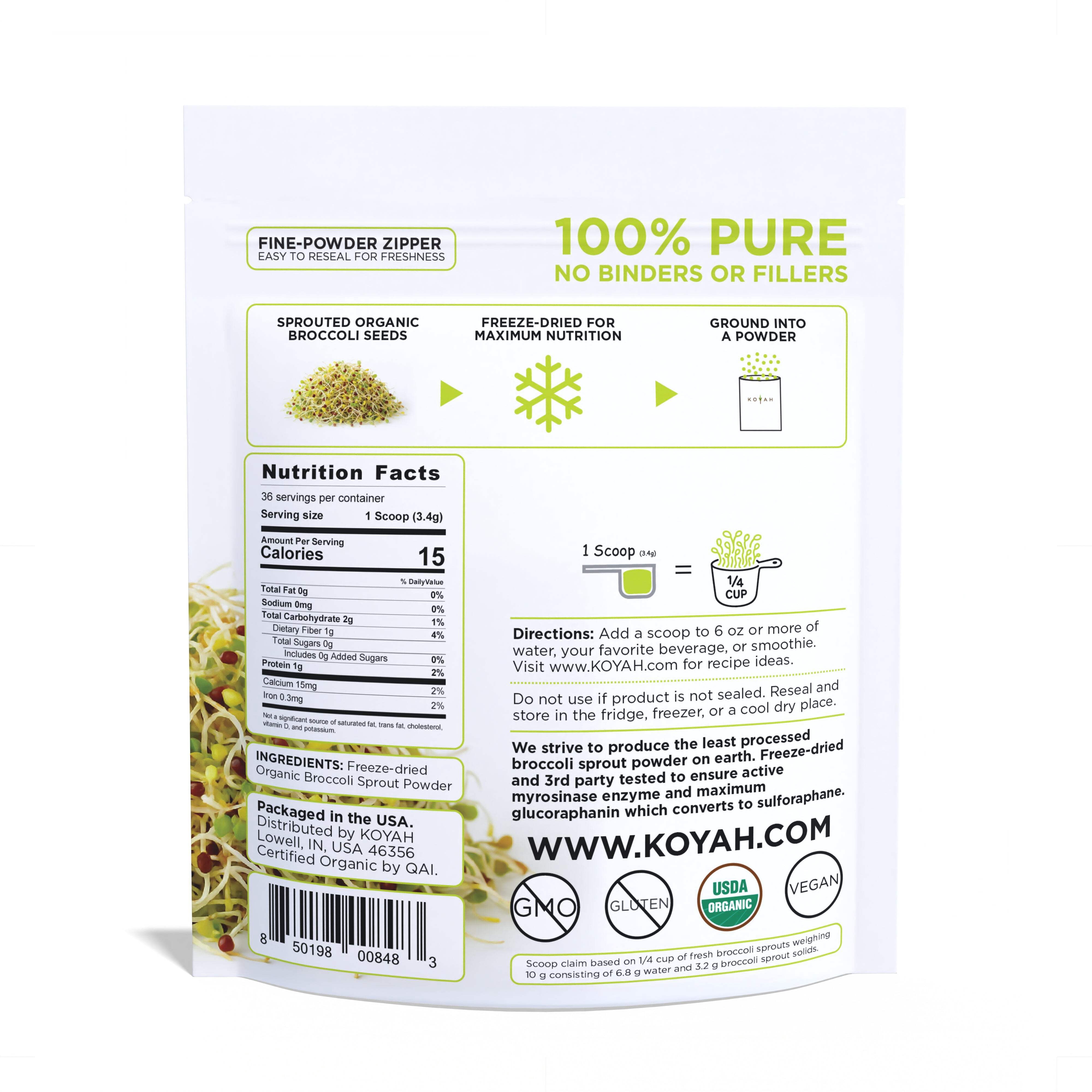 Organic Broccoli Sprout Powder