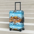 thumbnail image 5 of Yiaed Animals on Noah's Ark Floating Print Travel Luggage Cover Suitcase Protector Fits 18-32 Inch Luggage Wheel Covers Patterned Elastic Luggage Anti-scratch（No luggage）-X-Large, 5 of 5