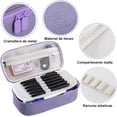 thumbnail image 3 of Estuche para Lápices y Lapiceras de Gran Capacidad - Organizador con 4 Compartimientos, Lona Resistente, Plumones y Material (Morado), 3 of 4