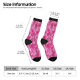 thumbnail image 2 of Uemuo shiny with pink heart Pattern Women's Crew Socks, Soft Durable Breathable Moisture-Wicking with Odor Control Cotton socks, 2 of 6