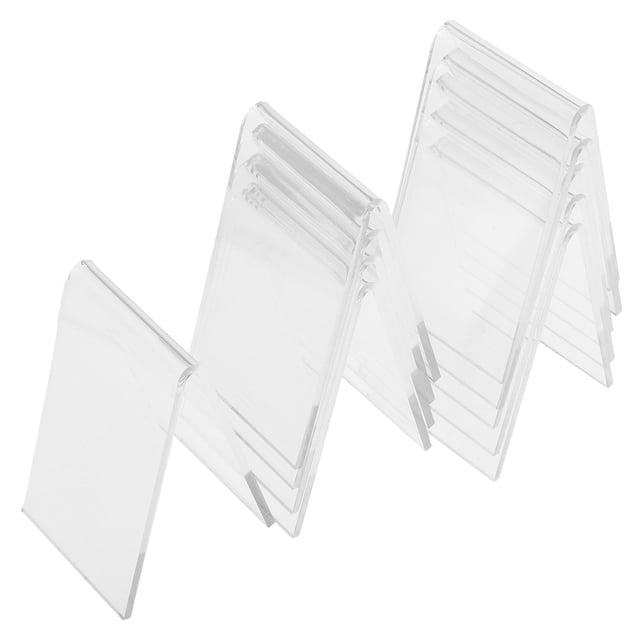 CATIEBYE 10Pcs Transparent Acrylic Shoe Racks for Professional Shoe Store Displays and Home Organization
