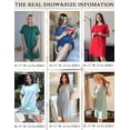 thumbnail image 6 of Ekouaer Nightgowns for Women Cotton Sleep Shirts Tshirt Nightshirt Casual Sleepdress Sleepwear with Pockets, 6 of 6