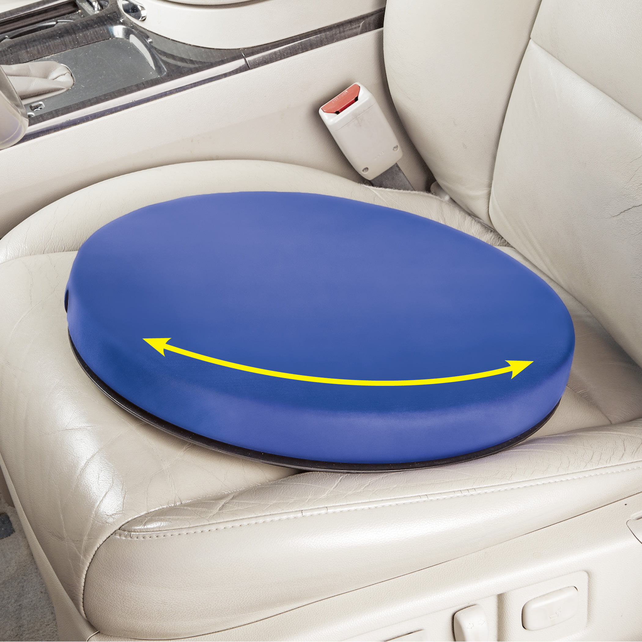HUKTOR 360 Degree Swivel Seat Cushion for Car/Portable Rotating Memory Foam  Car Seat Pad/ Non-Slip Auto Round Disc Rotary Chair Cushions Pad for