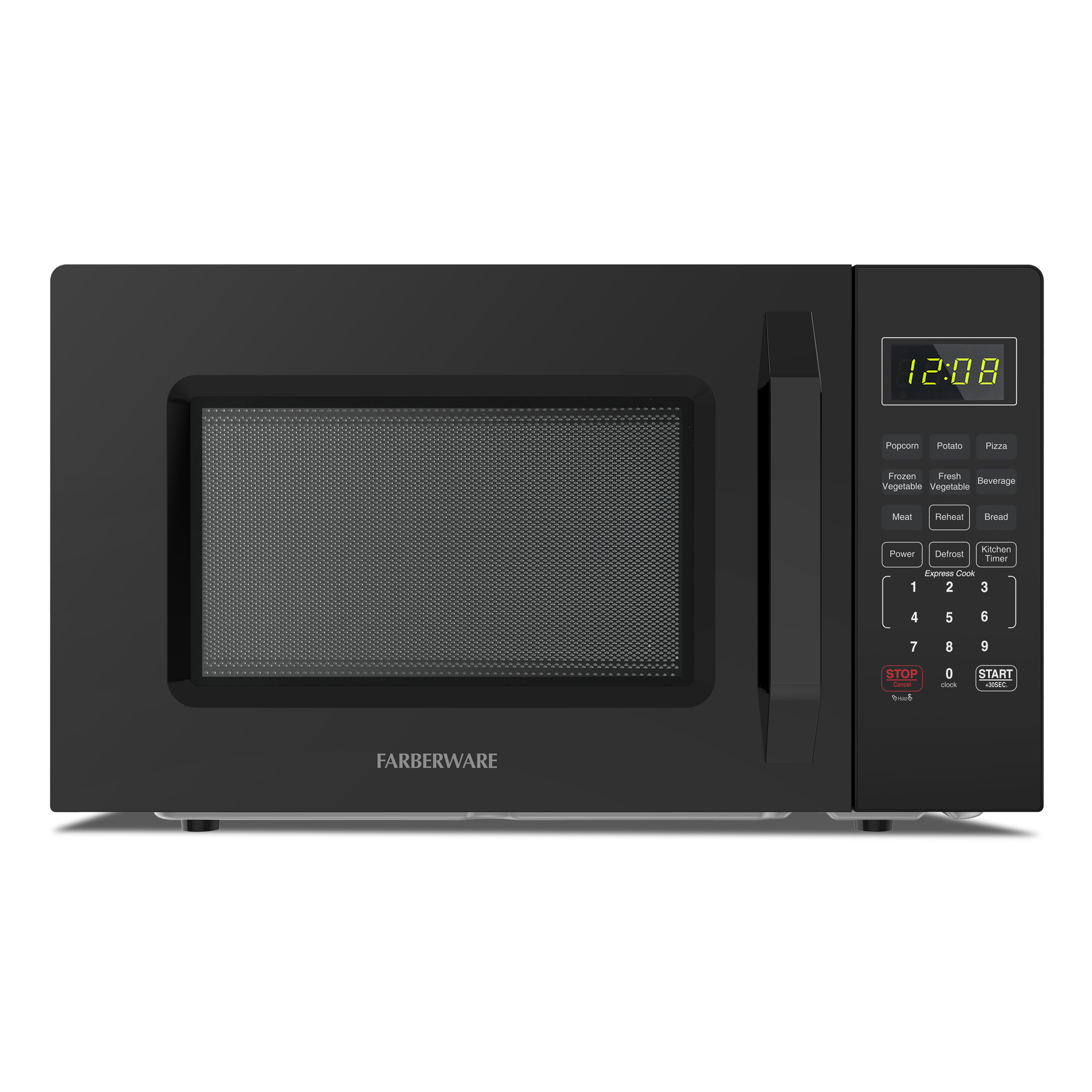 Farberware 1.1 cu ft Microwave Oven,1000W Countertop Microwave Oven with Auto Cook Menu, Black