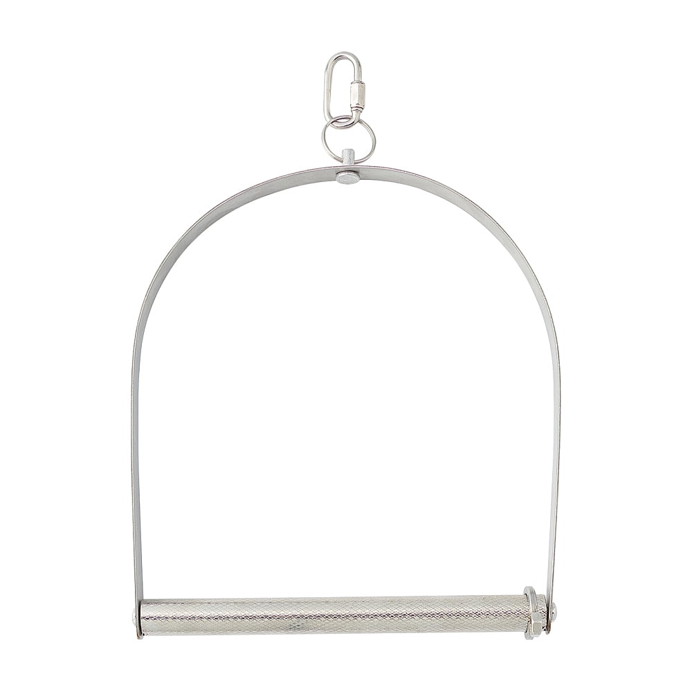 Birds Swing Toys Stainless Steel Hanging Bird Swing Toys Stainless Steel Hanging Swing Toys for Birds Parrots Parakeet Cockatoo
