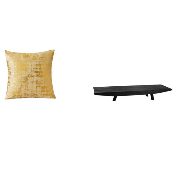 Luzkey Décoration Élégante pour la Maison Housse de Coussin Carrée et Bol de Service Décoratif Rustique Multi-Usage pour Salon Bureau Dortoir Voiture Mariage Garde-Manger Table Basse