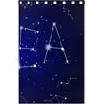thumbnail image 5 of Coolnut Constellation Night Sky Thermal Insulated Blackout Grommet Printed Window Curtain - 84x55 in - 100% Polyester 2 Panels, Stitchingstyles, 5 of 6
