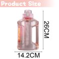 thumbnail image 2 of Botella de agua de gran capacidad, botella de agua deportiva reutilizable y sin BPA (2400 ml), 2 of 5