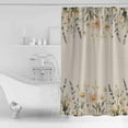thumbnail image 4 of Small Stall Shower Curtain 36x72 Inch Narrow Half Size Daisy Botanical Bath Curtains Bathroom Decor Vintage Farmhouse Floral Waterproof Fabric Shower Curtain Set with Hooks 36 Inch, 4 of 6