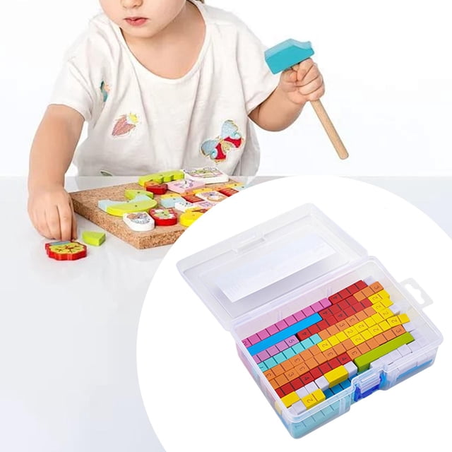 BELOVING Numerical Rods Math Early Learning Material for Children Homeschool Supplies 74 pieces