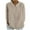 Khaki, variant on tklpehg Fall Womens Tops Crew Neck Retro Tops Going Out Tops Womens Clothes Solid Color 3/4 Sleeve Tops Comfortable Fall Clothes Leisure Blouses Pullover White XL