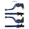 thumbnail image 3 of Blue CNC Shorty Brake Clutch Levers Yamaha YZF 05-14 R6 04-08 R1 06 07 R6S (EU), 3 of 5