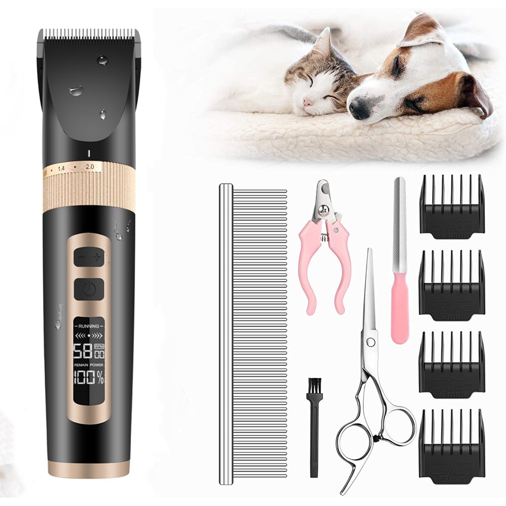 Dog Clippers, MrDoggy Electric Dog Clippers for Thick Fur Low Vibration